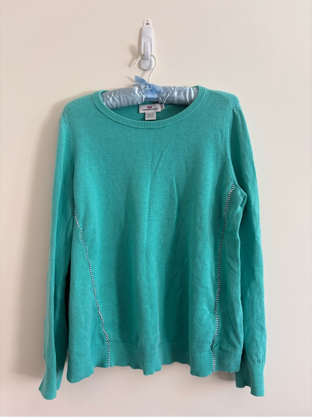 Vineyard Vines Size M Turquoise Crewneck Sweater